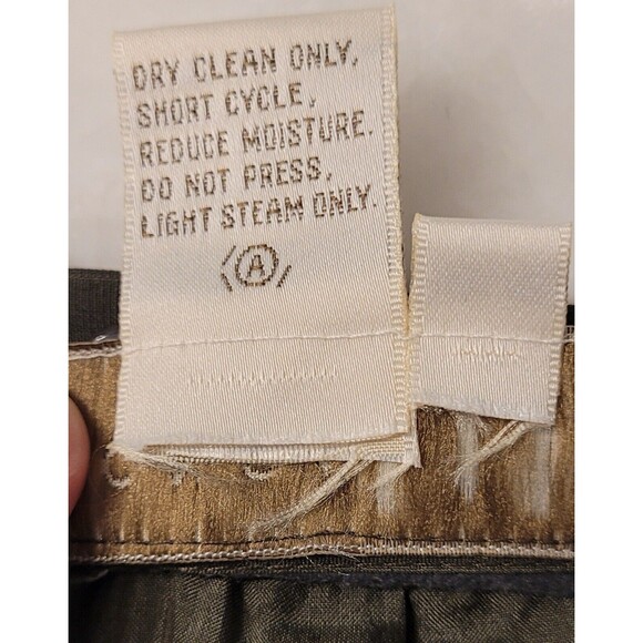 Doncaster Silk Rayon Blend Green Maxi Skirt - Size 4 - Picture 5 of 8